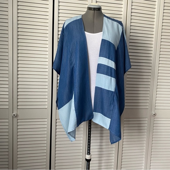 ✨ Philosophy Tencel Patchwork Kimono Top - Picture 2 of 10